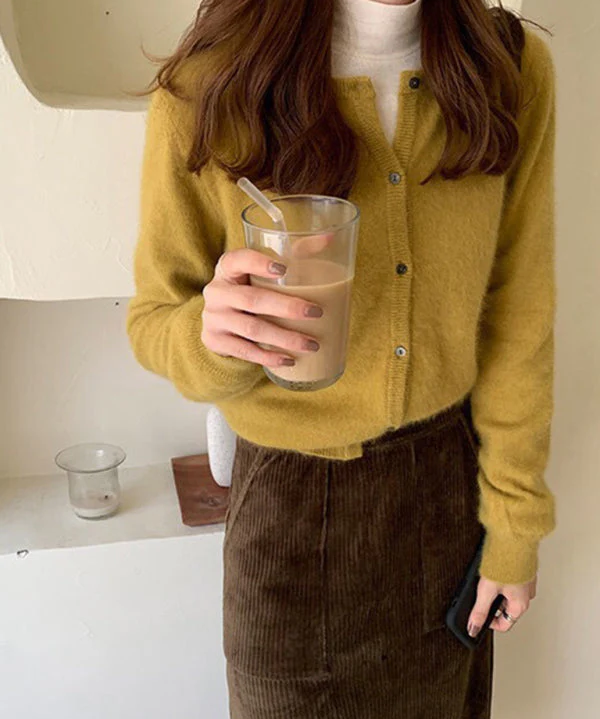Part jacket with a circular neckline and two -tone layer cut-4