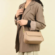 Nora | Vegan Leather Shoulder Bag Flap Design
