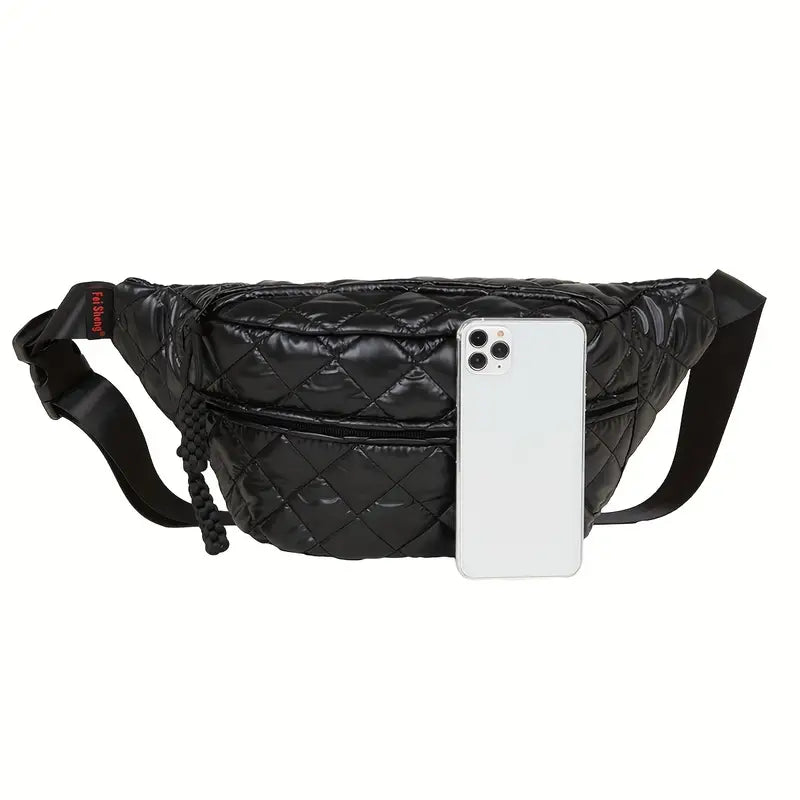 Ethan | Casual Quilted Crossbody Chest and Hip Bag