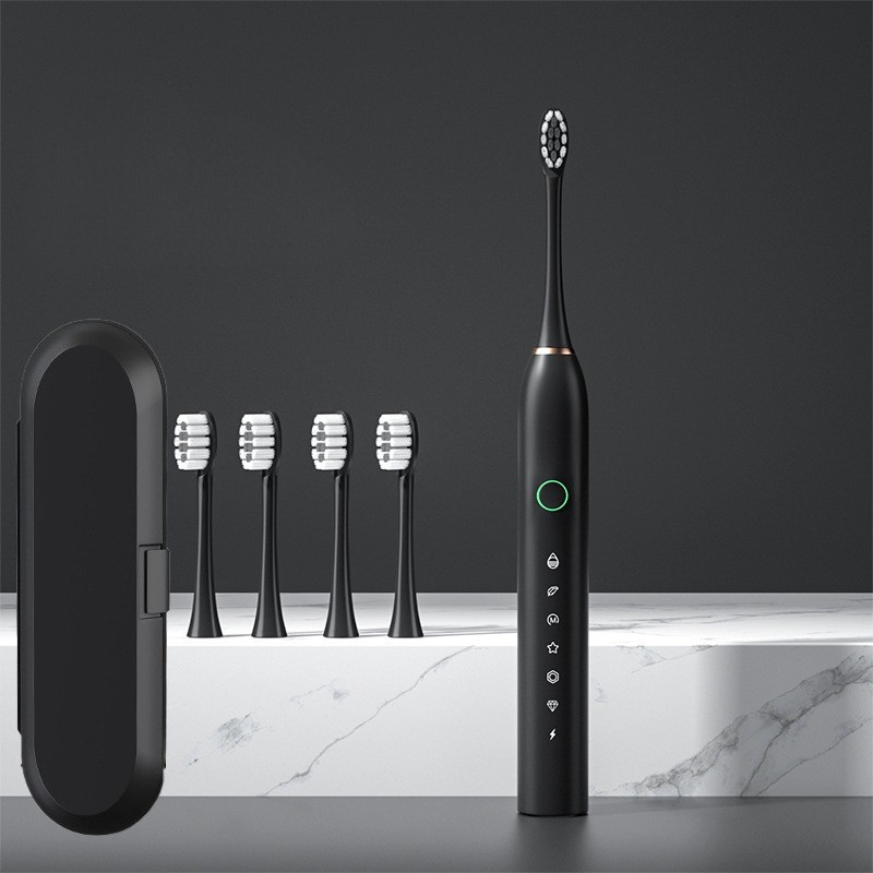 Revitalize Your Smile - FreshPulse Rechargeable Toothbrush with Extra Brush Heads