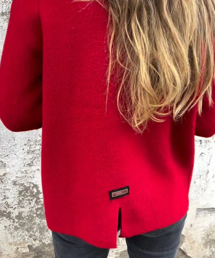 Part jacket in feminine design with a two -color look for women-5