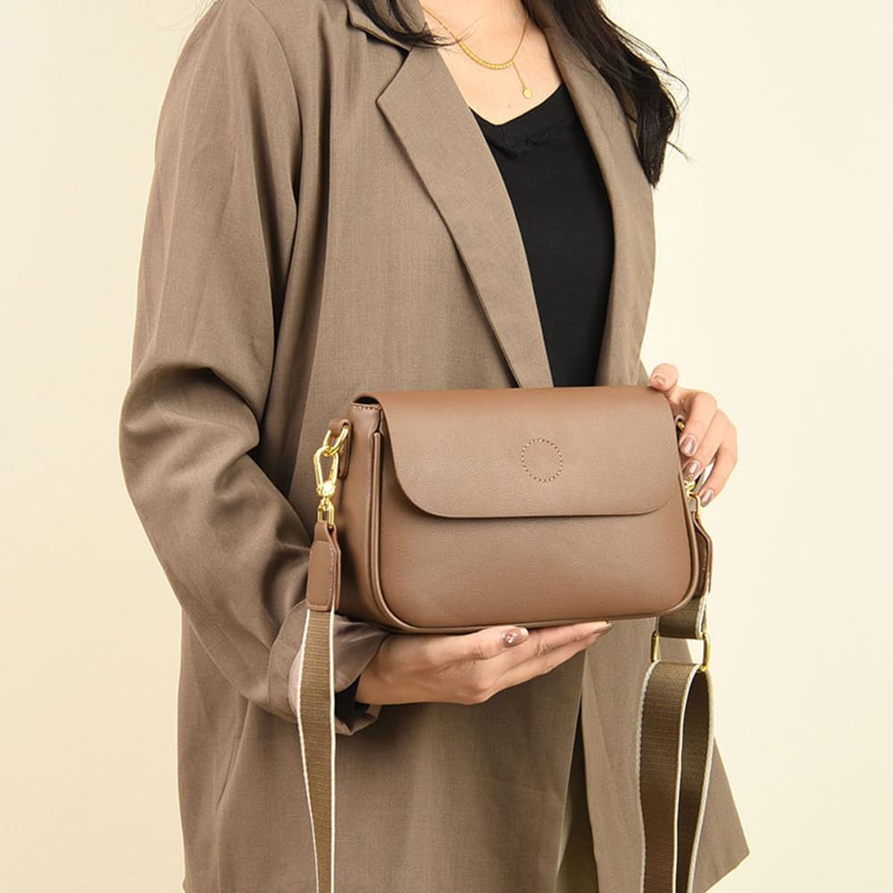 Nora | Vegan Leather Shoulder Bag Flap Design