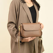 Nora | Vegan Leather Shoulder Bag Flap Design
