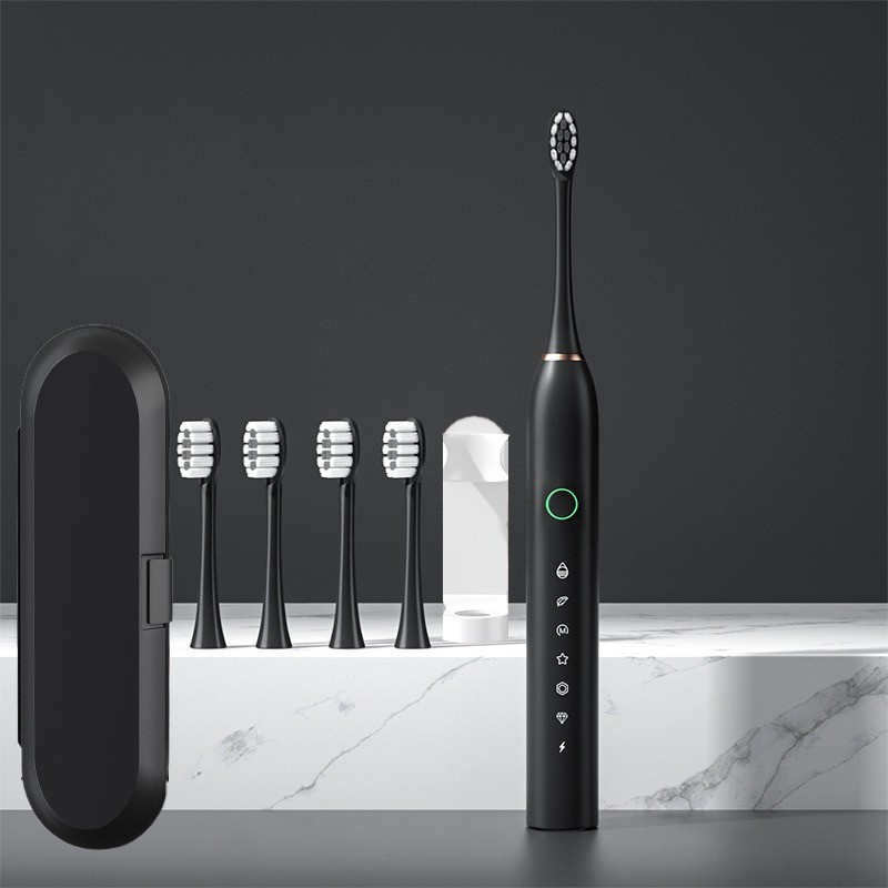 Revitalize Your Smile - FreshPulse Rechargeable Toothbrush with Extra Brush Heads