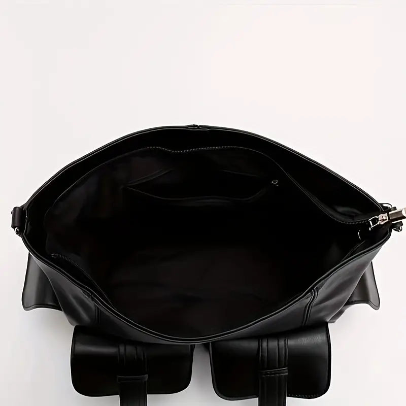 Ella | Large Capacity Punk Leather Shoulder Bag Motorcycle