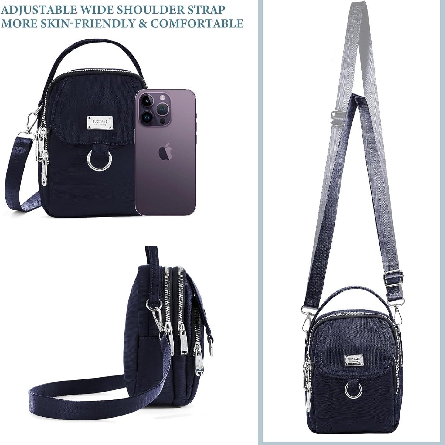 Liam | Waterproof Nylon Mini Crossbody Sling Bag