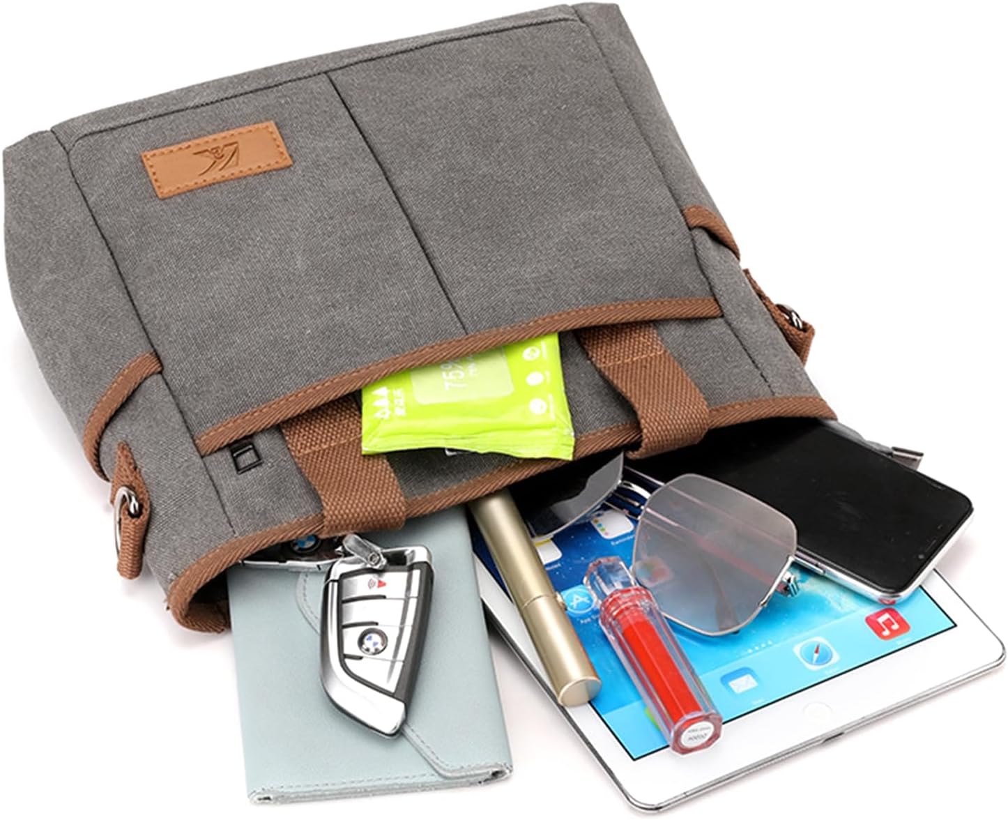 Adriana | Canvas Crossbody Bag with Multiple Pockets