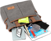 Adriana | Canvas Crossbody Bag with Multiple Pockets