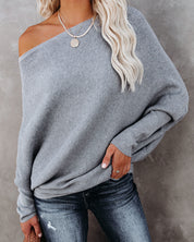Rib knitting sweater in Ashgrauer ZweiskarbOtik for women-5