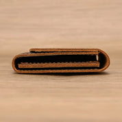 Lucas | Vintage Bifold Rundleather Travel Wallet with Snap Closure