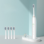 Revitalize Your Smile - FreshPulse Rechargeable Toothbrush with Extra Brush Heads