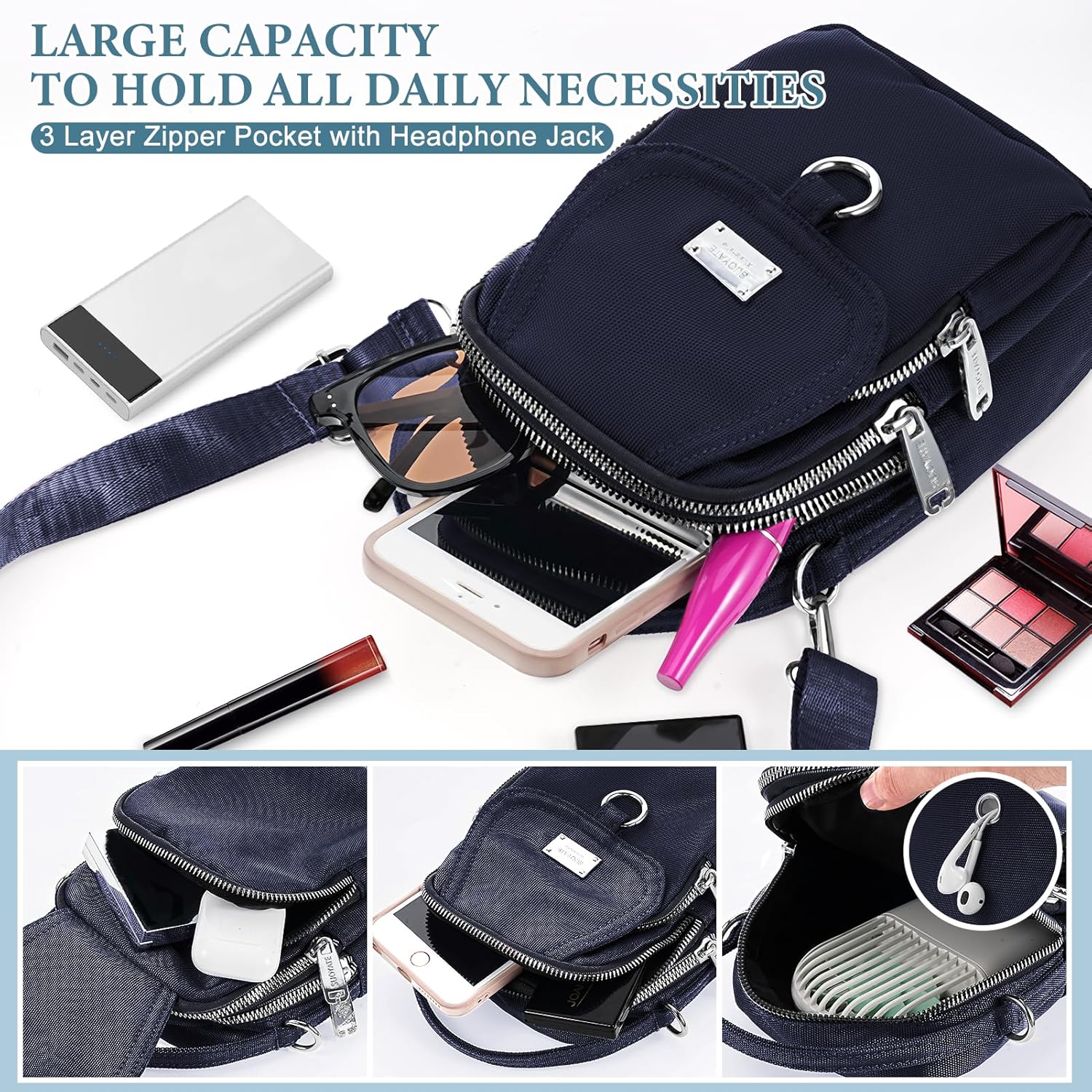 Liam | Waterproof Nylon Mini Crossbody Sling Bag