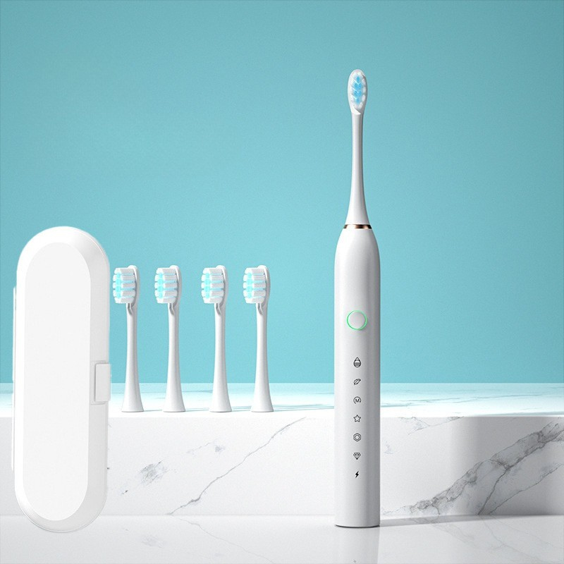 Revitalize Your Smile - FreshPulse Rechargeable Toothbrush with Extra Brush Heads
