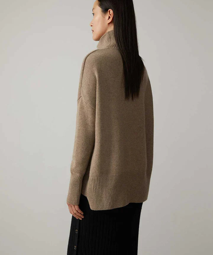 Sweater made of luxurious cashmere mix with turtlenecks-3