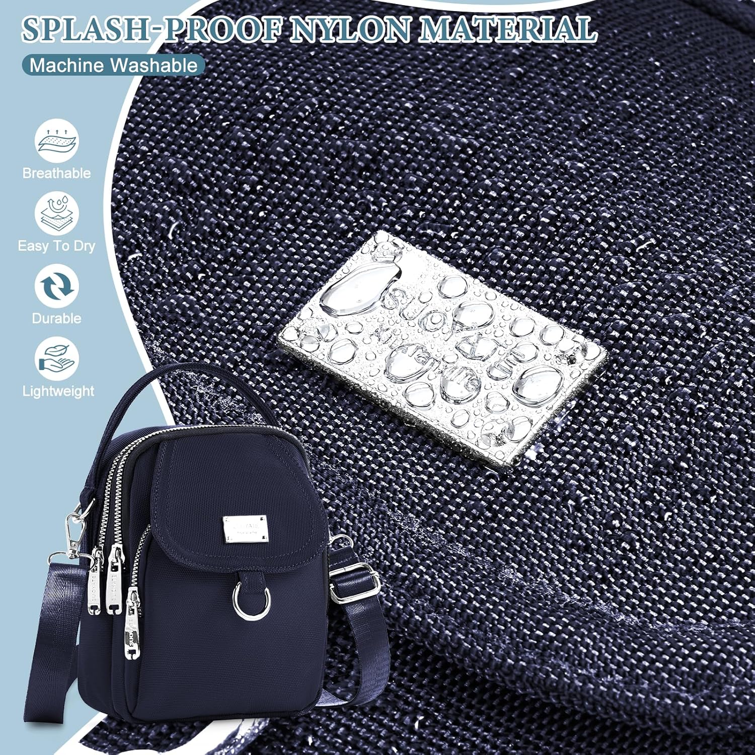 Liam | Waterproof Nylon Mini Crossbody Sling Bag