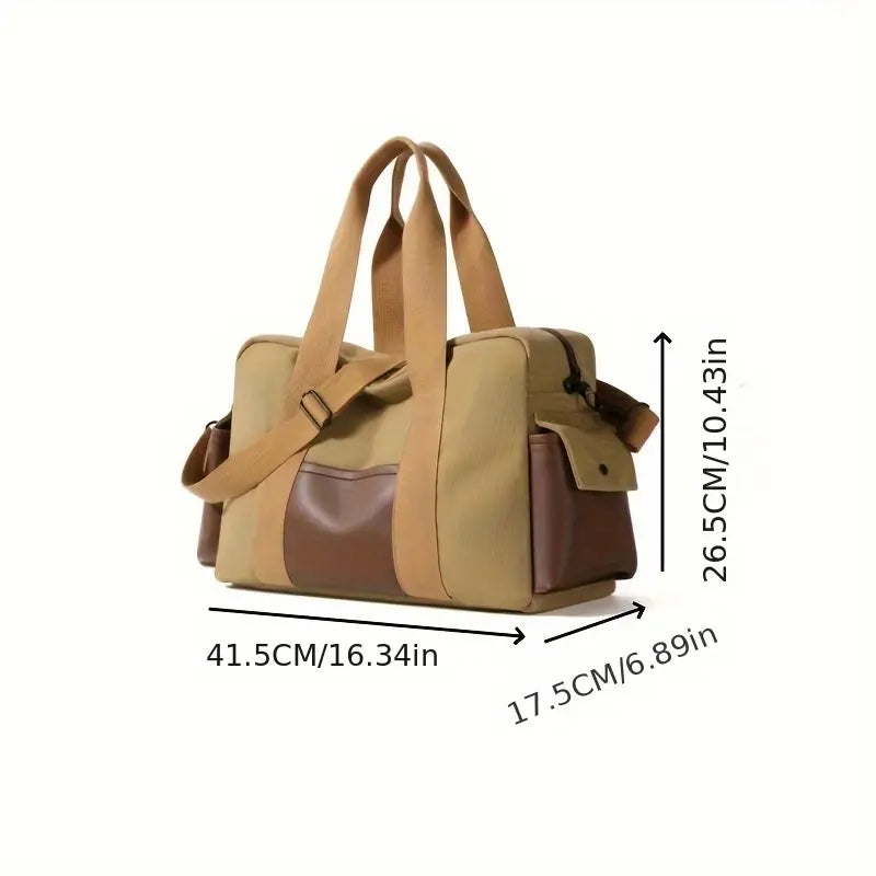 Joris | Large Vintage Canvas Travel Bag Shoulder Bag