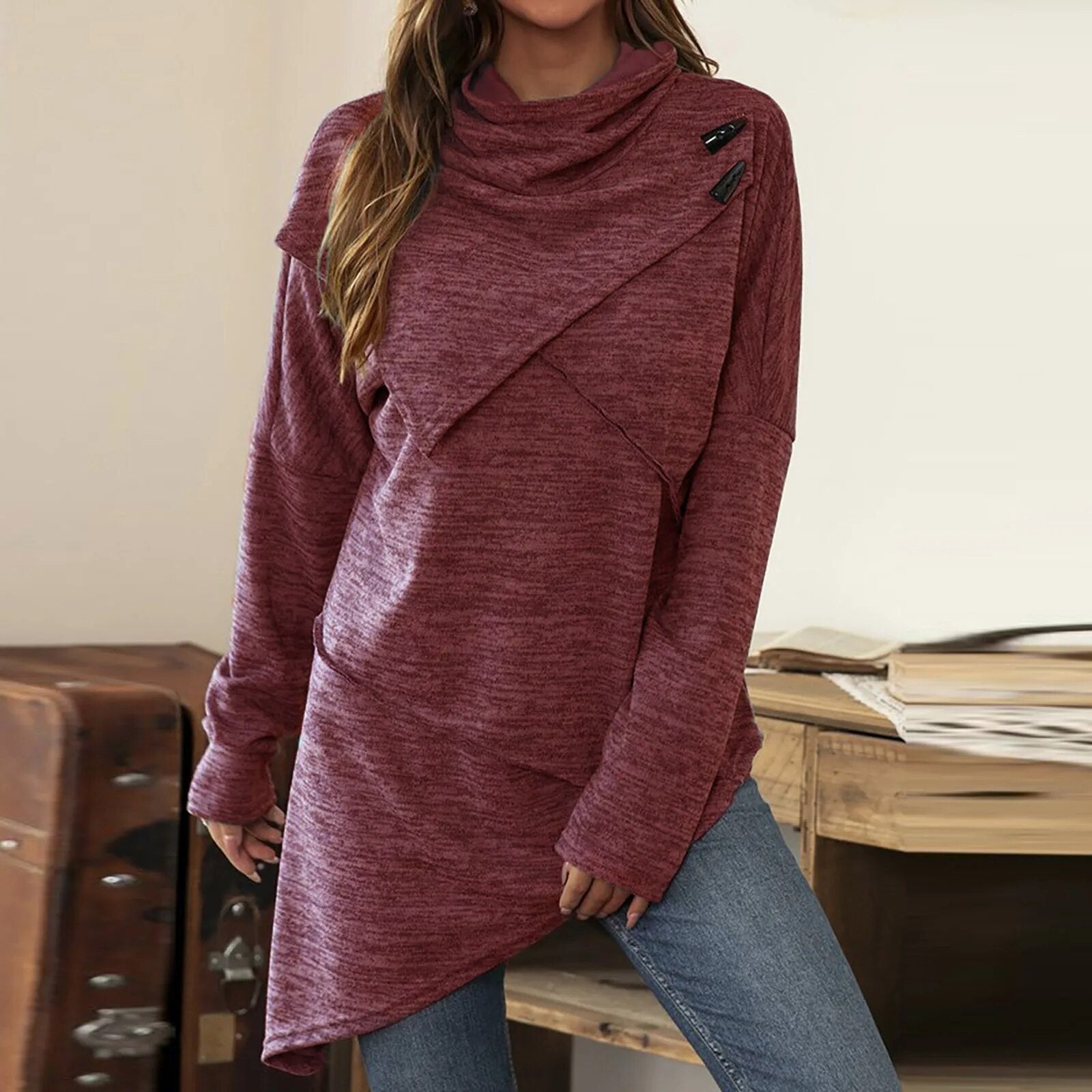 Cozy sweater for women-6