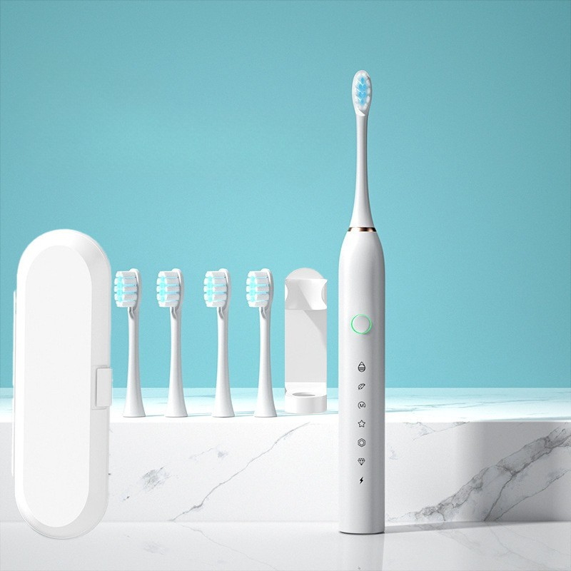 Revitalize Your Smile - FreshPulse Rechargeable Toothbrush with Extra Brush Heads
