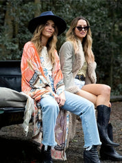 Elegant Floral Kimono - Aimee Collection