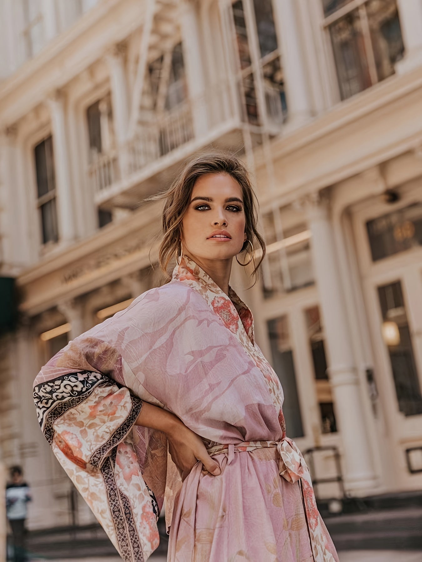 Elegant Floral Kimono - Aimee Collection