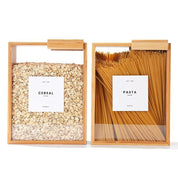 Bamboo Cereal Dispenser and Food Storage Container 2