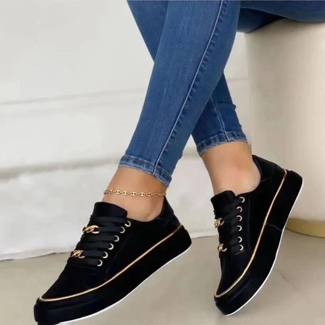 Goldie | Luxe Accented Casual Sneakers