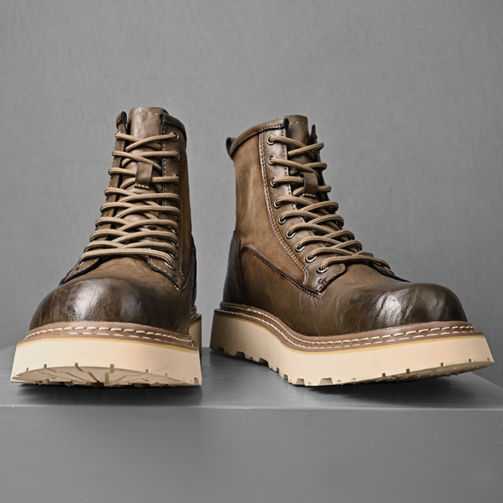 Men's stylish high boots-5