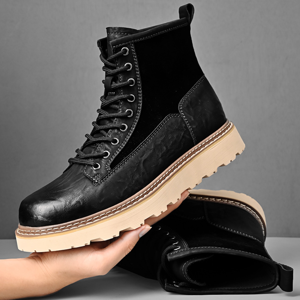 Men's stylish high boots-6