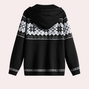 Men's comfortable sweater with hood-5