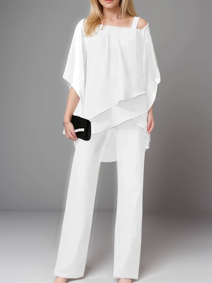 Chic and Sophisticated Black Silk Evening Ensemble
