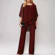 Chic and Sophisticated Black Silk Evening Ensemble