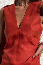 Viviane | Women's V-Neck Mini Dress