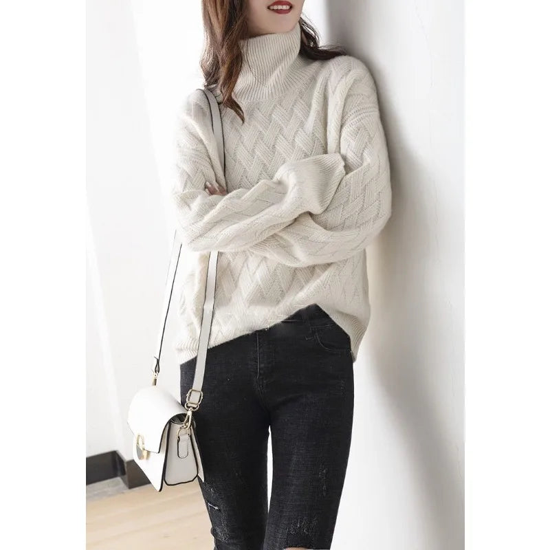 Sweaters made of soft cashmere for stylish women's look-4