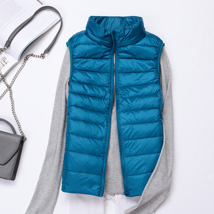Saint Cantelle Bodywarmer | Warm lightweight down sleeveless vest for women