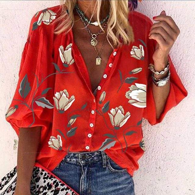 MADELINE | Lightweight Floral Print Blouse