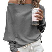 Sweater in seductive off-shoulder style for women-3