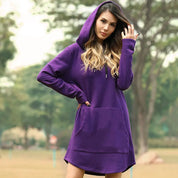 AMI | Long Warm Hoodie Dress