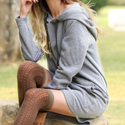 AMI | Long Warm Hoodie Dress
