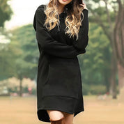 AMI | Long Warm Hoodie Dress