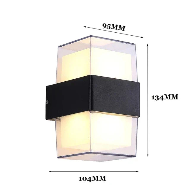 WallGlow | Modern Outdoor Wall Lamp for Garden and Patio Lighting