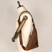 Lars | Genuine Leather Triangle Shoulder Bag