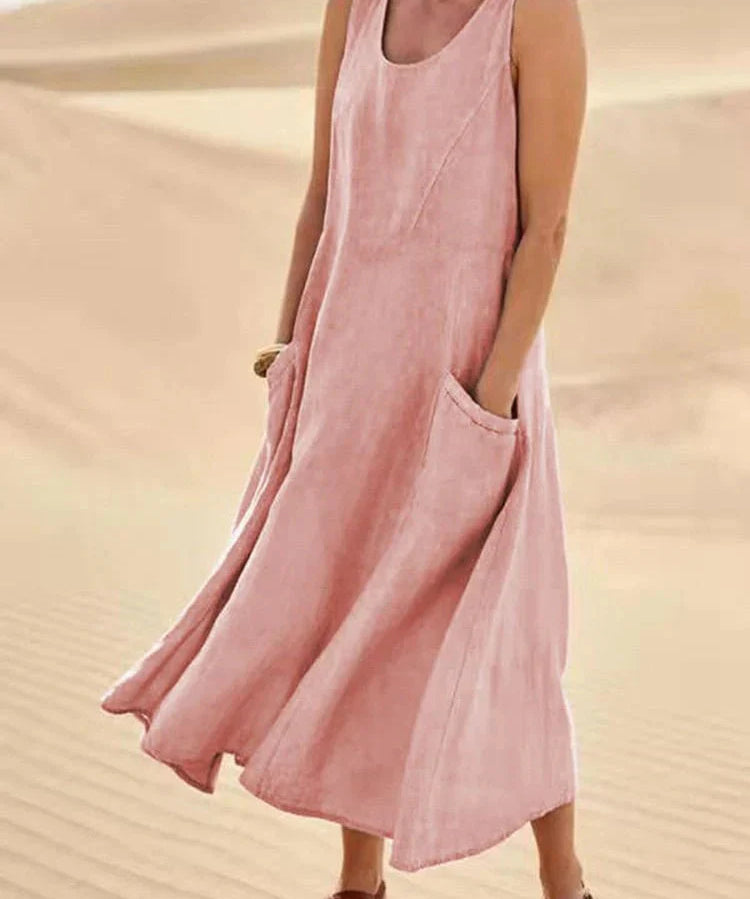 LUCY | Casual Maxi Dress with Pockets
