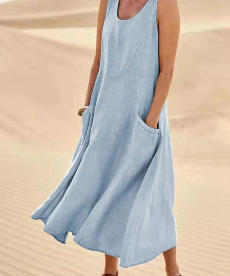 LUCY | Casual Maxi Dress with Pockets