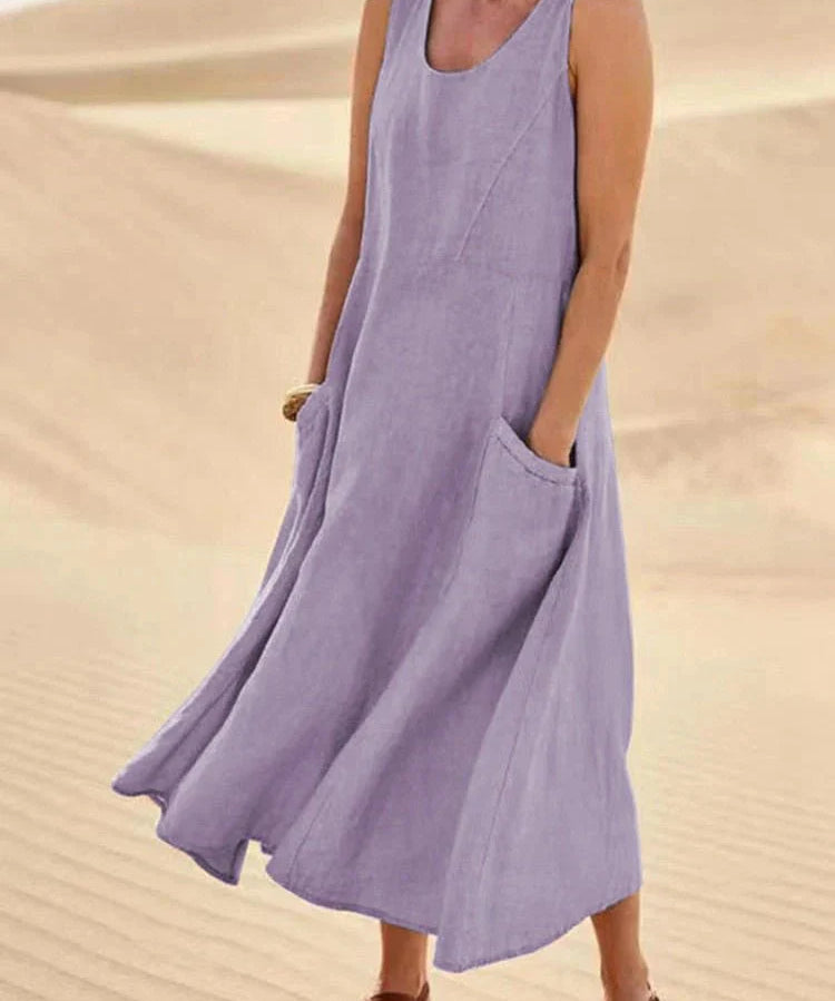 LUCY | Casual Maxi Dress with Pockets