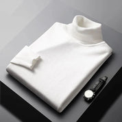 Men’s Turtleneck Sweater - Knitted - Slim Fit - Long Sleeve Warm Pullover-4