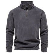 Men's sweatshirts jacket stand up collar-4