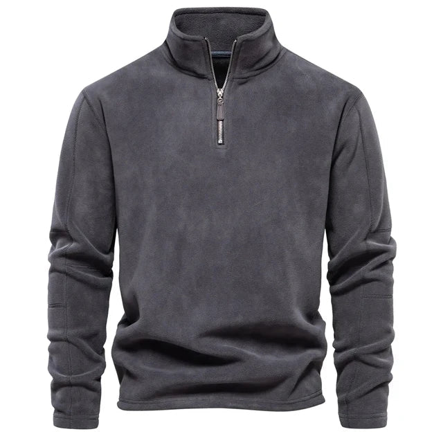 Men's sweatshirts jacket stand up collar-4