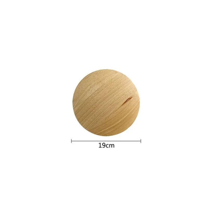LuxeRadiant | Elegant Wooden Wall Lamp