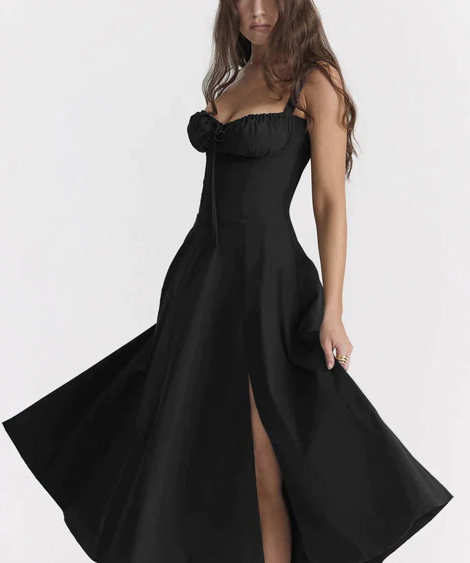 EILISH | Midi Bustier Corset Sun Dress