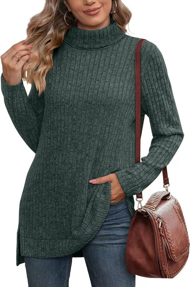 Green turtleneck - warm, stylish & versatile-3
